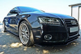 Maxton Design Prahové lišty Audi S5/A5 S-Line/Facelift B8 Coupe - černý lesklý lak
