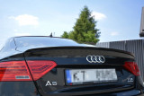 Maxton Design Spoiler víka kufru Audi S5/A5 S-Line/Facelift B8 Sportback - černý lesklý lak
