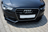 Maxton Design Spoiler předního nárazníku Audi S5/A5 S-Line B8 Coupe/Sportback Facelift V.2 - texturovaný plast