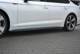Maxton Design Prahové lišty Audi S5/A5 S-Line B9 Sportback - černý lesklý lak