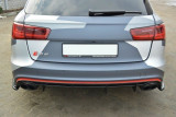 Maxton Design Boční lišty zadního nárazníku Audi RS6 C7/C7 Facelift - texturovaný plast