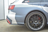 Maxton Design Boční lišty zadního nárazníku Audi RS6 C7/C7 Facelift - texturovaný plast