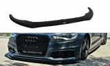 Maxton Design Spoiler předního nárazníku Audi S6/A6 S-Line C7 V.1 - černý lesklý lak