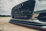Maxton Design Hybridní spoiler předního nárazníku Audi S6/A6 S-Line C7 V.2 - ABS + texturovaný plast
