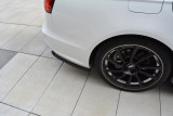 Maxton Design Boční lišty zadního nárazníku Audi S6/A6 S-Line C7 Avant Facelift - texturovaný plast