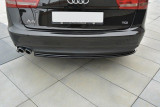 Maxton Design Spoiler zadního nárazníku Audi A6 C7 - černý lesklý lak