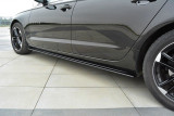 Maxton Design Prahové lišty Audi A6 C7 - černý lesklý lak