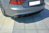 Maxton Design Spoiler zadního nárazníku Audi RS7 C7 Facelift - černý lesklý lak