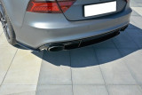 Maxton Design Boční lišty zadního nárazníku Audi RS7 C7 Facelift - černý lesklý lak