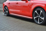 Maxton Design Prahové lišty Audi S7/A7 S-Line C7 Facelift - černý lesklý lak