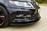 Maxton Design Spoiler předního nárazníku VW Passat CC R-Line - černý lesklý lak
