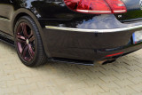 Maxton Design Boční lišty zadního nárazníku VW Passat CC R-Line - černý lesklý lak