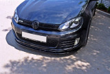 Maxton Design Spoiler předního nárazníku VW Golf VI GTI V.2 - černý lesklý lak