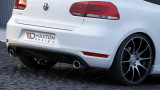Maxton Design Boční lišty zadního nárazníku VW Golf VI GTI - texturovaný plast