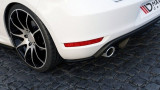 Maxton Design Boční lišty zadního nárazníku VW Golf VI GTI - černý lesklý lak
