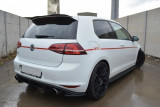 Maxton Design Boční lišty zadního nárazníku VW Golf Mk7 GTI - karbon