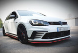 Maxton Design Spoiler předního nárazníku VW Golf Mk7 GTI Clubsport - texturovaný plast