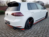 Maxton Design Boční lišty zadního nárazníku VW Golf Mk7 GTI Clubsport - texturovaný plast