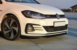 Maxton Design Spoiler předního nárazníku VW Golf Mk7 GTI Facelift V.1 - černý lesklý lak