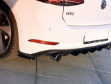 Maxton Design Boční lišty zadního nárazníku VW Golf Mk7 GTI Facelift - černý lesklý lak