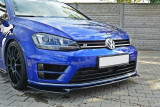 Maxton Design Spoiler předního nárazníku VW Golf Mk7 R V.2 - texturovaný plast