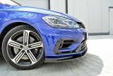 Maxton Design Spoiler předního nárazníku VW Golf Mk7 R Facelift V.1 - černý lesklý lak