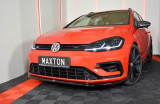 Maxton Design Spoiler předního nárazníku VW Golf Mk7 R Facelift V.6 - černý lesklý lak