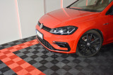 Maxton Design Spoiler předního nárazníku VW Golf Mk7 R Facelift V.7 - texturovaný plast