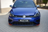 Maxton Design Spoiler předního nárazníku VW Golf Mk7 R Facelift V.8 - karbon