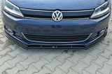 Maxton Design Spoiler předního nárazníku VW Jetta Mk6 V.1 - černý lesklý lak