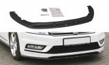 Maxton Design Spoiler předního nárazníku VW Passat B7 R-Line - černý lesklý lak