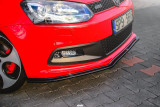 Maxton Design Spoiler předního nárazníku VW Polo Mk5 (6R) GTI - černý lesklý lak