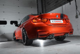 Klapkový catback výfuk BMW M3 (F80) / M4 (F82 / F83) Milltek Sport - s RACE rezonátorem / karbonové koncovky