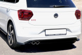 Maxton Design Boční lišty zadního nárazníku VW Polo Mk6 GTI - texturovaný plast