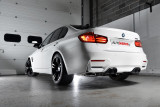 Klapkový catback výfuk BMW M3 (F80) / M4 (F82 / F83) OPF/GPF  Milltek Sport - s rezonátorem / titanově modré koncovky