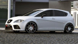 Maxton Design Spoiler předního nárazníku Seat Leon Mk2 Cupra - černý lesklý lak
