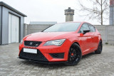 Maxton Design Spoiler předního nárazníku Seat Leon Mk3 Cupra - texturovaný plast