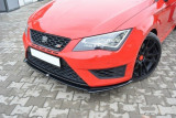 Maxton Design Spoiler předního nárazníku Seat Leon Mk3 Cupra - karbon