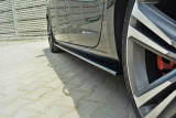 Maxton Design Prahové lišty Seat Leon Mk3 Cupra - černý lesklý lak