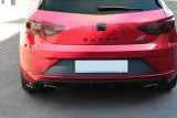 Maxton Design Boční lišty zadního nárazníku Seat Leon Mk3 Cupra Facelift V.2 - černý lesklý lak