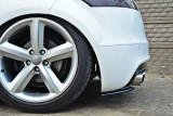 Maxton Design Boční lišty zadního nárazníku Audi TTS (8J) - černý lesklý lak