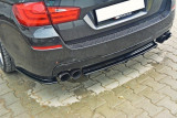 Maxton Design Spoiler zadního nárazníku (2 dvojité koncovky výfuku) BMW 5 F11 M-Paket - karbon