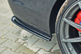 Maxton Design Boční lišty zadního nárazníku (2 dvojité koncovky výfuku) BMW 5 F11 M-Paket - černý lesklý lak