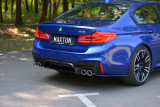 Maxton Design Boční lišty zadního nárazníku BMW M5 F90 - černý lesklý lak