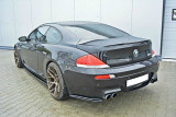 Maxton Design Boční lišty zadního nárazníku BMW M6 E63 - černý lesklý lak