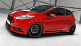 Maxton Design Spoiler předního nárazníku Ford Fiesta ST Mk7 Facelift V.4 - černý lesklý lak
