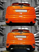 Maxton Design Spoiler zadního nárazníku Ford Focus ST Mk2 - černý lesklý lak