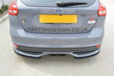 Maxton Design Boční lišty zadního nárazníku Ford Focus ST Mk3 Facelift - texturovaný plast