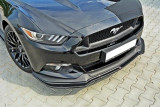 Maxton Design Spoiler předního nárazníku Ford Mustang GT Mk6 - černý lesklý lak