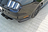 Maxton Design Boční lišty zadního nárazníku Ford Mustang GT Mk6 - texturovaný plast